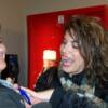 Laurie signing Cheryl's t-shirt