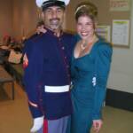 Laurie with Charlie Marcus backstage, "Swing!", Tokyo, Japan, 2008.