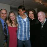 Rick Conant, Kristen Martin, Austin Miller, Laurie Wells and Ray Roderick, Opening Night 42nd Street