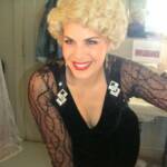 Mirror Image.  Laurie looking elegant in "42nd Street" costume